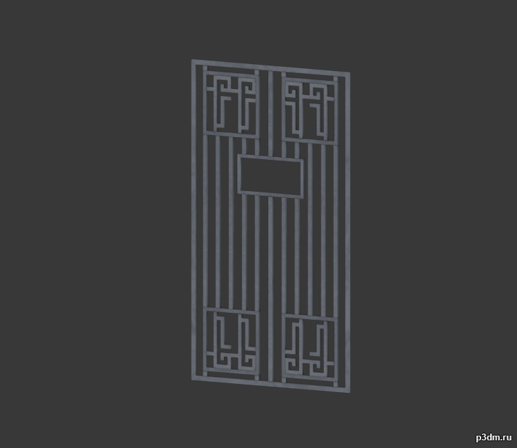 High Rent Door Cage 3D Model