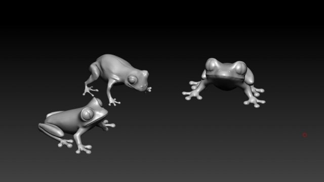 Frog miniature 3D Model