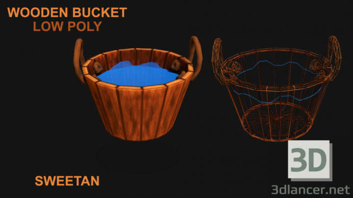 3D-Model 
3D Wooden Bucket Game asset – LOW POLY