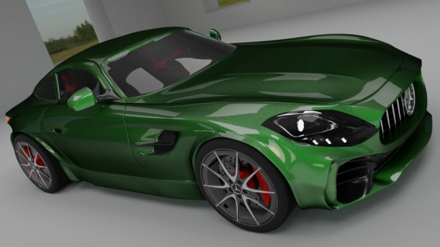 Mercedes AMG GTR 3D Model