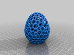 Concentric Voronoi Egg 3D Print Model