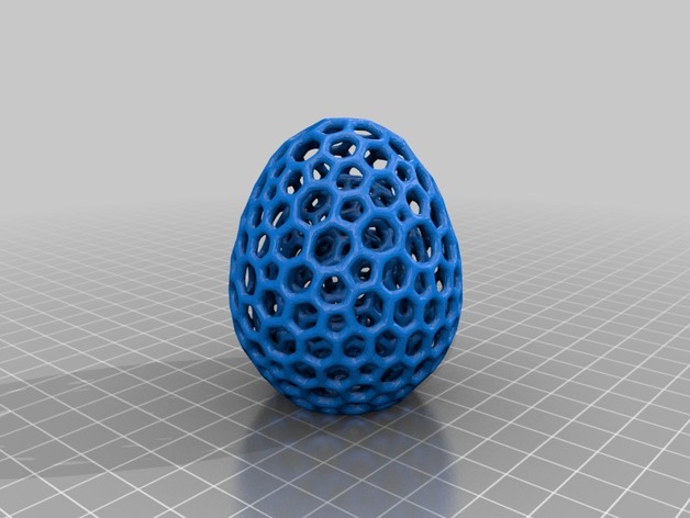 Concentric Voronoi Egg 3D Print Model