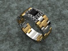 Jewellery man ring 3D Model