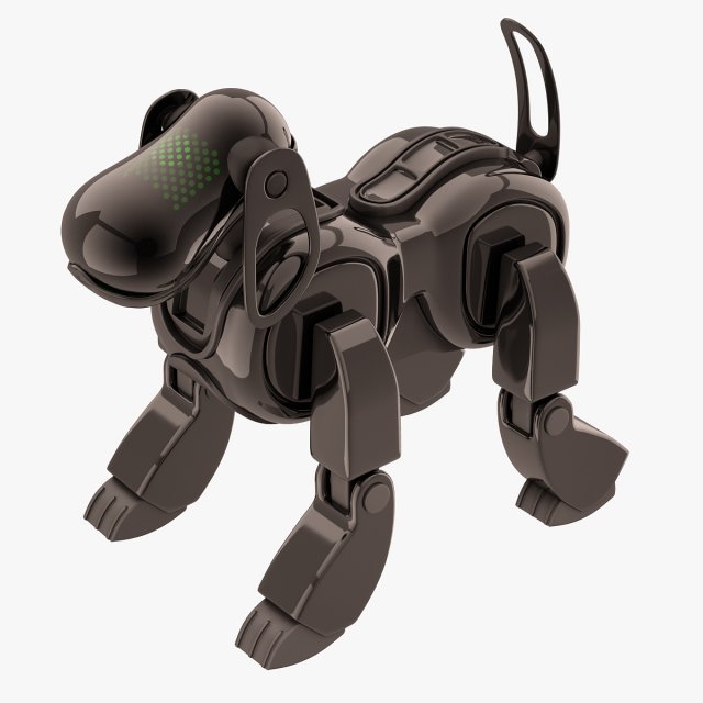 Sony Aibo Dog Black 3D Model