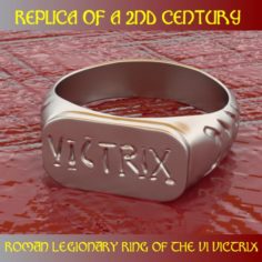 Replica of a Legio VI VICTRIX roman officer ring 3D Model