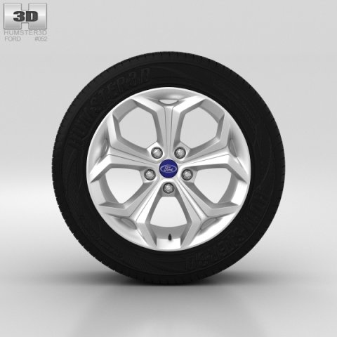 Ford Galaxy Wheel 18 inch 001 3D Model