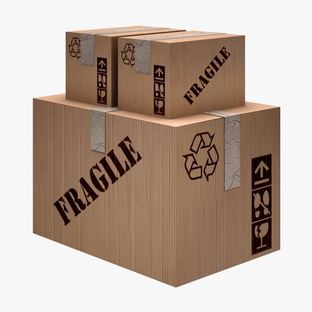 Carton Box 3D Model