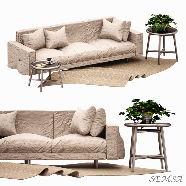 Sofa Set 08 3D Model