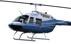 Bell 206 Helicopter 3D Model