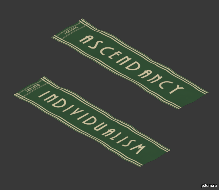 Hanging Banner 3D Model