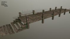 Wooden pier 3D Model