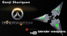 Genji Shuriken – Overwatch 3D Model