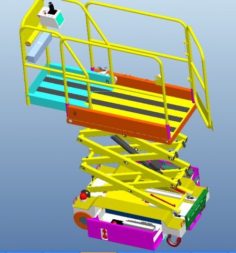 Self-propelled elevatorLifting platform 3D Model