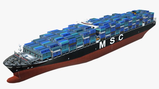 Container ship MSC Ariane 3D Model