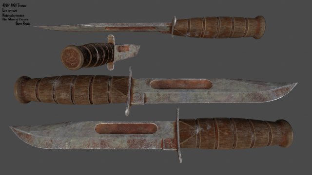 Knife 3D Model