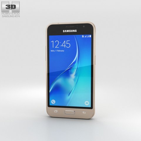 Samsung Galaxy J1 2016 Gold 3D Model