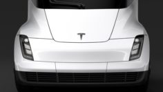 Tesla Semi 4axis 2018 3D Model