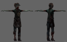 Zombie 2 3D Model