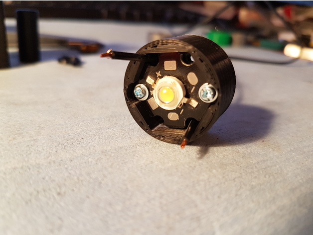 Diode/LED with HeatSink Holder 3D Print Model