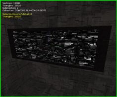 3D Sci-fi Wall 3D Model