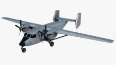 Cargo and passenger plane M-28-Bryza 3D Model