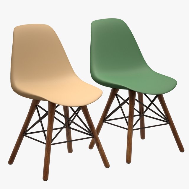 Charles Eames Chair 42 3D Model
