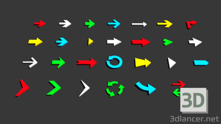 3D-Model 
3D Arrows – Low poly