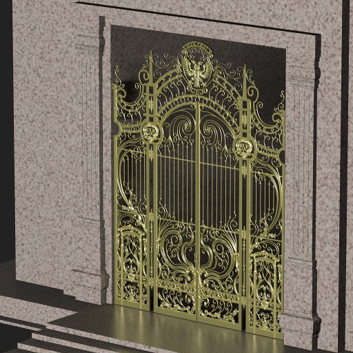 Petit Palais like gate						 Free 3D Model