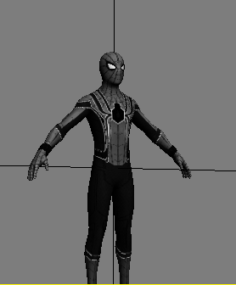 Spiderman black suit 3D Model