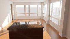 BASE INTERIOR – LIVING-DINING ROOM 3D Model