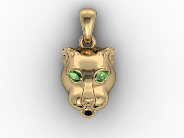 Puma head pendant 3D Model