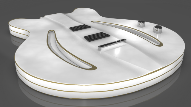 Custom Gibson Guitar 3D Model