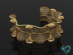 Golden Bracelets 3d print model 3D Model