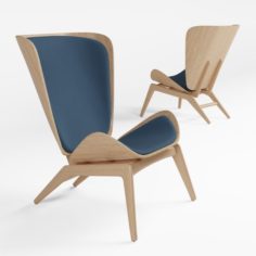 Oak armchair THE READER by VITA copenhagen 3D Model
