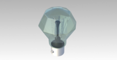 Old Incandescent light bulb 3D Model