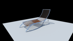 Curling lounge chair 3D Model