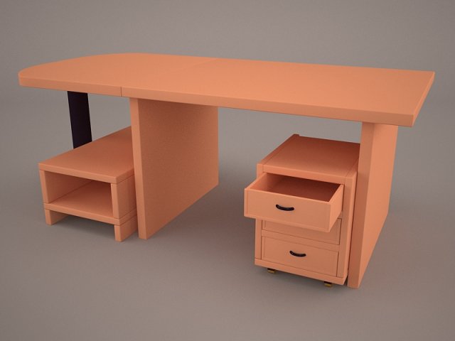 Cavour Desk 3D Model