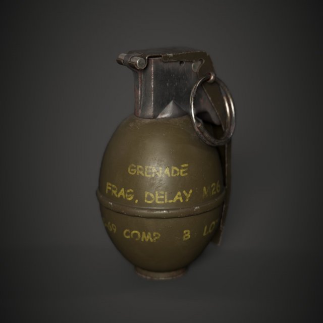 M26 Grenade 3D Model