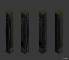 Kashmir Pillar 3D Model