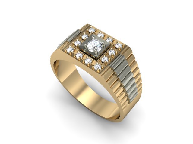 Jewellery man ring 3D Model