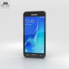 Samsung Galaxy J3 2016 Black 3D Model