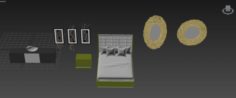 Small internal object collection 3D Model