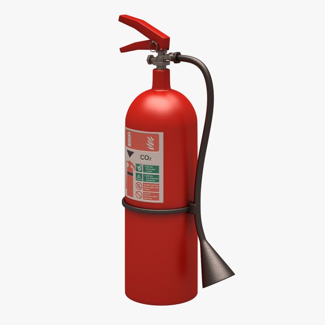 Fire Extinguisher Clean 3D Model