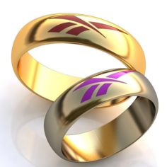 Wedding rings-SET 25 3D Model