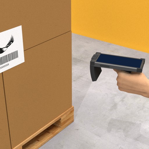 Handheld RFID Label Code Scanner						 Free 3D Model