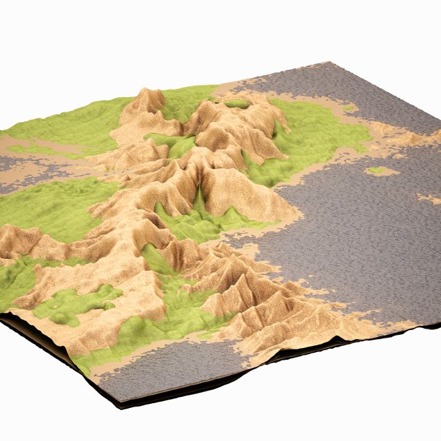 Mountain 01 HIGHPOLY 3D Model