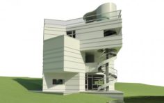 Sharp House 3D Model