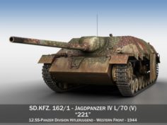 Jagdpanzer IV L-70 V – 221 – Late Production 3D Model