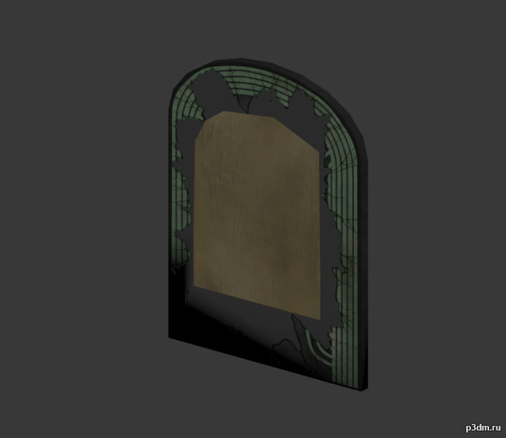 Vanity Mirror (broken) 3D Model