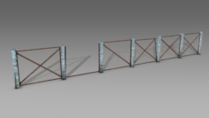 Broken fences 3D Model